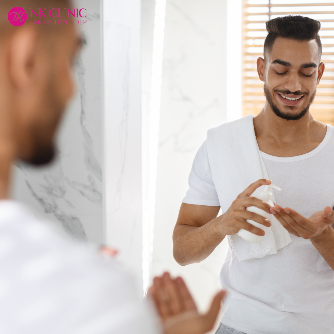 Sử dụng mỹ phẩm chống lão hoá da dành cho nam giới Sử dụng mỹ phẩm chống lão hoá da dành cho nam giới